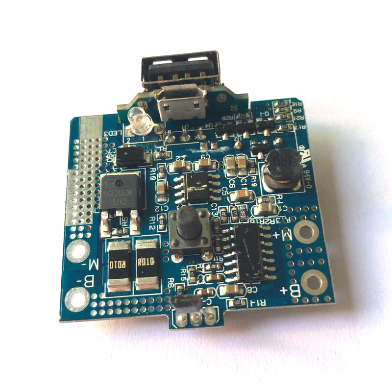 河南便携式果汁机单节3.7V线路板带温控 充电宝 蜂鸣器PCBA电路板开发